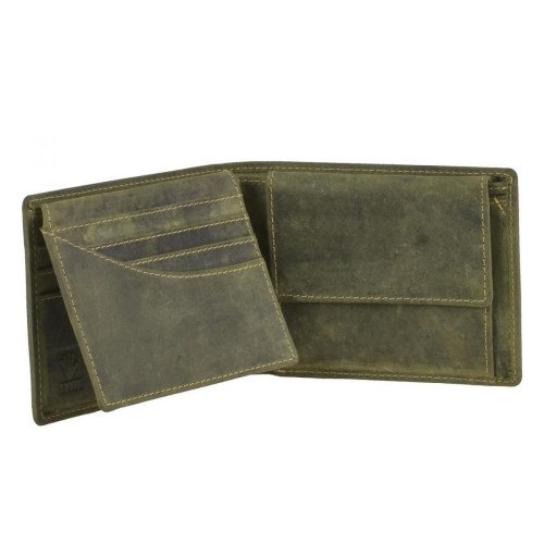 Obrázok číslo 2: GREENBURRY 1705 Kráľovský jeleň | kožená peňaženka zelená