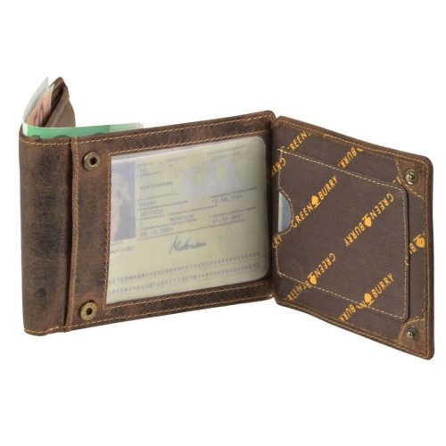 Obrázok číslo 4: GREENBURRY 1705B | kožená peňaženka hnedá