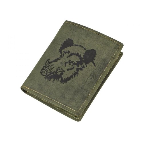GREENBURRY 1701 Diviak | kožená peňaženka zelená