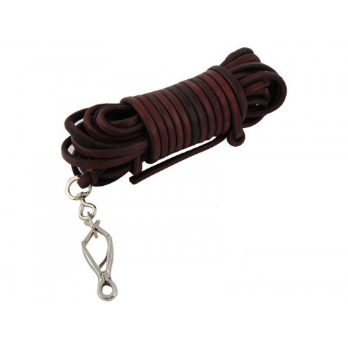 Farbiarska šnúra guľatá/oválna 6mm ukončená karab.Sprenger