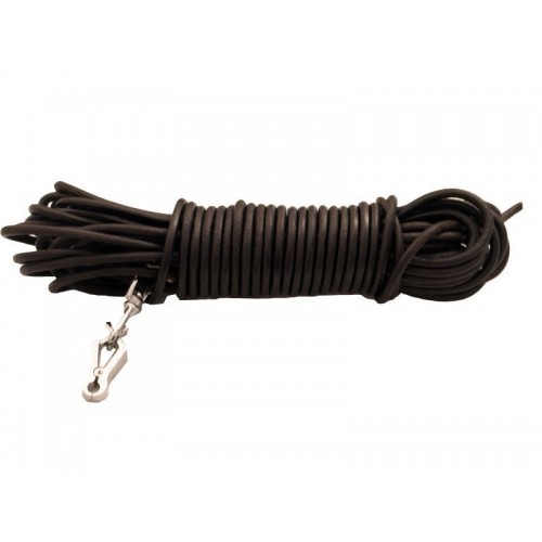 Farbiarska šnúra guľatá 4mm ukončená karabinou