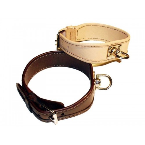 Farb.obojok podšitý tenkou kožou s podloženou sponou dl.45cm