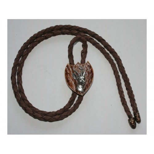 Poľovnícka kravata srnec hlava