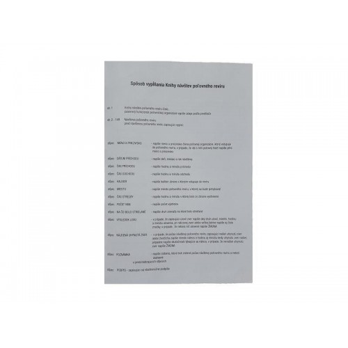 Obrázok číslo 2: Kniha návštev poľovného revíru A4 IBO