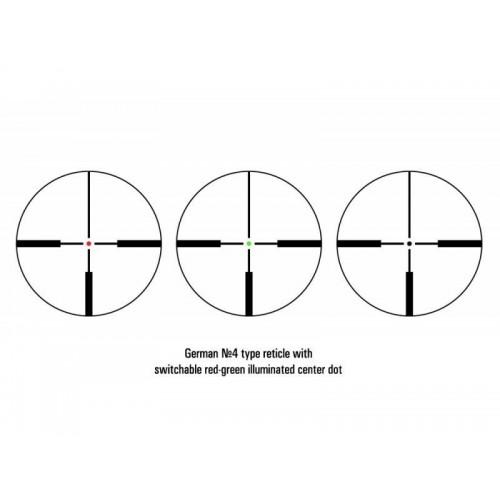 Obrázok číslo 6: Puškohľad Bering Optics Hunt 6-24x50 IR s osvetlenou osnovou