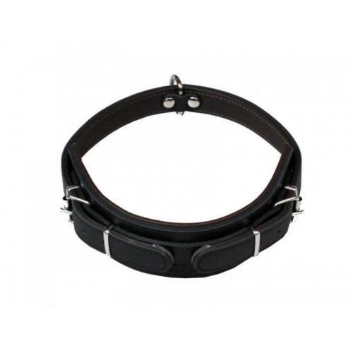 Kožený obojok obrana bez ucha 6 x 65 cm