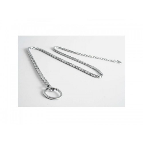 Obojok retiazkový DeLuxe strieborný, 75 cm