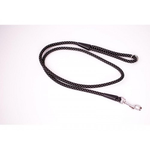 Vodítko lano reflexné 10 mm x 150 cm čierne