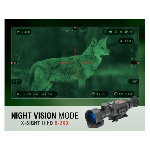 Obrázok číslo 8: Nočné videnie ATN X-Sight II HD 5-20x
