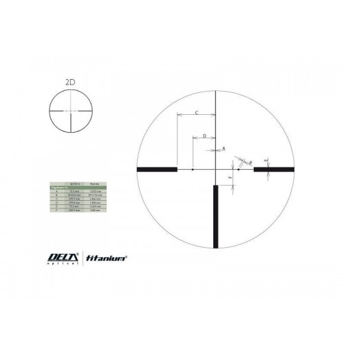 Obrázok číslo 6: Puškohľad Delta Titanium 2,5-15x50 HD SF 2D
