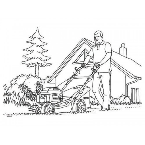 Obrázok číslo 7: Omaľovánka s poľovníckym a lesníckym motívom