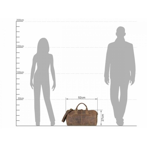 Obrázok číslo 3: GREENBURRY Leder Reisetasche - kožená cestovná taška
