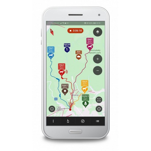 Obrázok číslo 3: Satelitný GPS obojok Dogtrace DOG GPS X30TB - s výcvikovým modulom a zvukovým lokátorom
