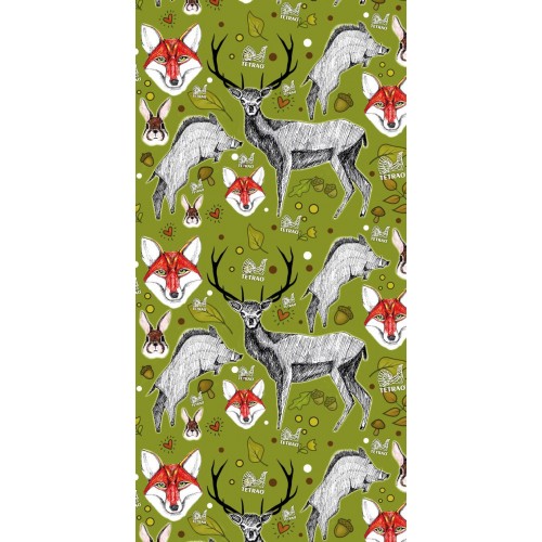 Poľovnícky uterák TETRAO 140x70 cm - Zelený les