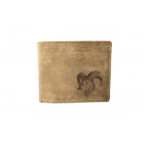 Kožená peňaženka TETRAO muflón ležatá