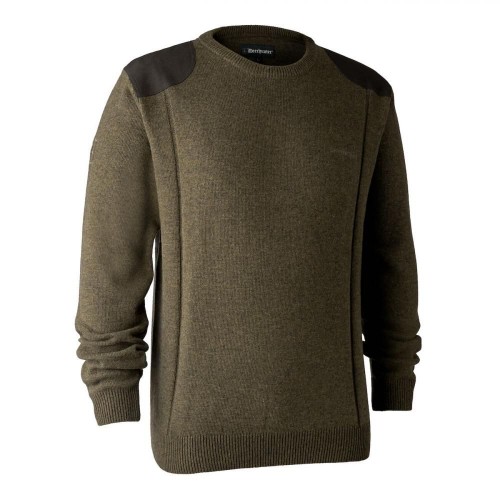 DEERHUNTER Sheffield Knit with O-neck - pletený sveter (L