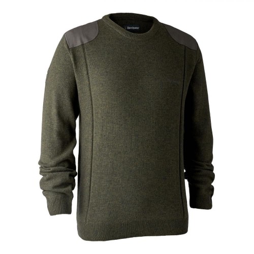 DEERHUNTER Sheffield Knit with O-neck - pletený sveter (L
