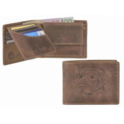 Obrázok číslo 2: GREENBURRY 1705 Pes - kožená peňaženka hnedá