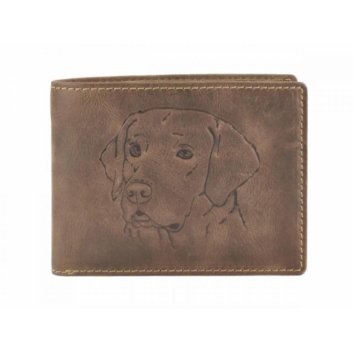 Obrázok číslo 3: GREENBURRY 1705 Pes - kožená peňaženka hnedá