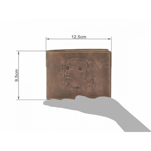 Obrázok číslo 7: GREENBURRY 1705 Pes - kožená peňaženka hnedá
