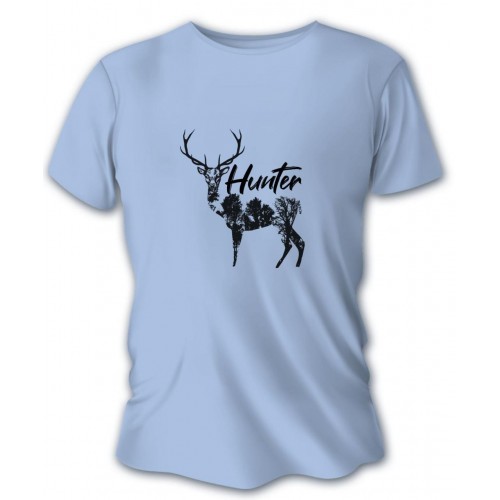 Pánske poľovnícke tričko TETRAO Hunter - modré