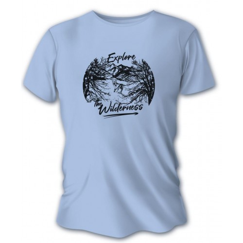 Pánske poľovnícke tričko TETRAO Explore - modré