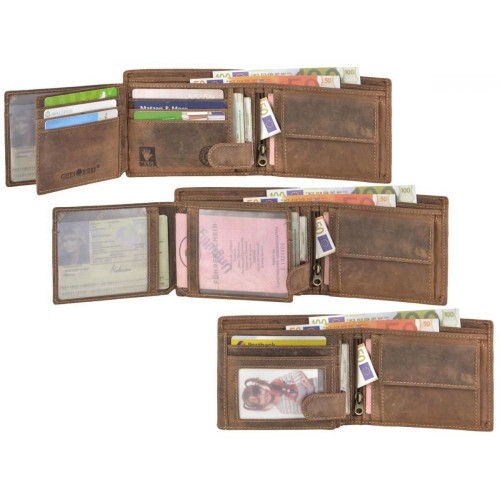 Obrázok číslo 5: GREENBURRY 1796 Geldbörse - kožená peňaženka hnedá