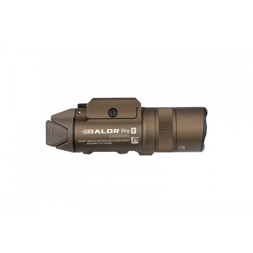 Obrázok číslo 3: Svetlo na zbraň Olight BALDR PRO R Desert Tan 1350 lm – zelený laser