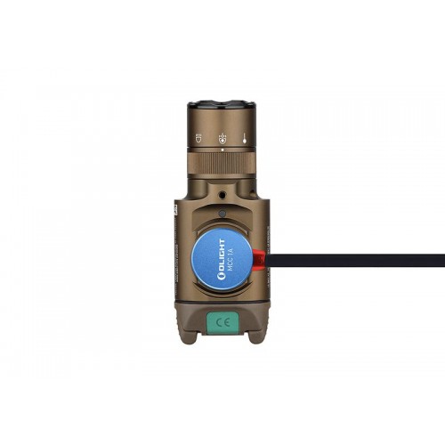 Obrázok číslo 8: Svetlo na zbraň Olight BALDR PRO R Desert Tan 1350 lm – zelený laser