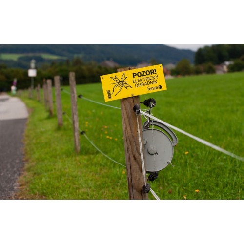 Obrázok číslo 2: Výstražná tabuľka Fencee