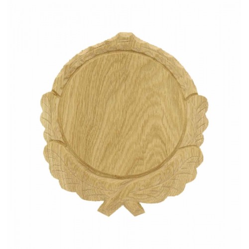 Vyrezávaná podložka pod trofej svetlá - diviak, 16 cm