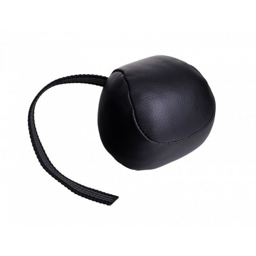 Kožená loptička Dogtrace s pogumovanou šnúrkou