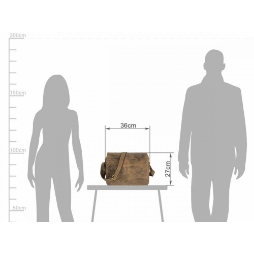 Obrázok číslo 3: GREENBURRY 1766 - kožená taška na rameno