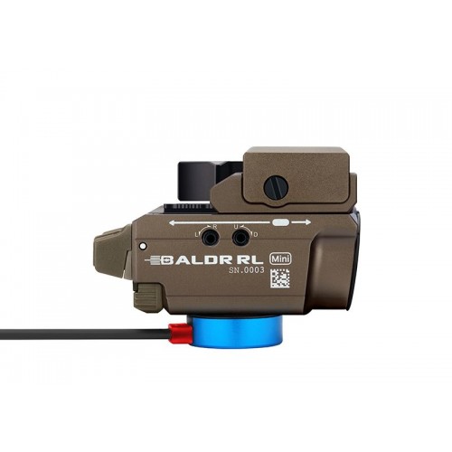 Obrázok číslo 9: Svetlo na zbraň OLIGHT BALDR RL mini 600 lm  Desert Tan - červený laser