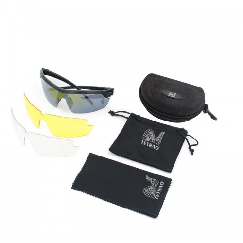 Obrázok číslo 3: Strelecké okuliare TETRAO s vymeniteľnými sklami