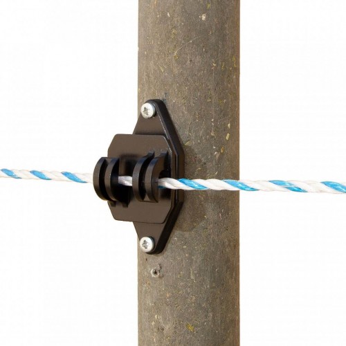Obrázok číslo 2: Izolátor pre elektrický ohradník, drôt a lanko do 8 mm, šrób alebo klinec - 10 ks