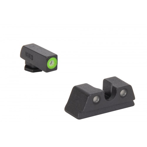 MEPROLIGHT HYPER-BRIGHT- inovativní trítiová mířidla Možnosti záměrného bodu: Glock 42, 43, 43X, 48