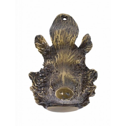 Ozdoba pod diviačie kly Oak Leaves Cover Boar Hog Head Big