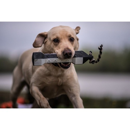 Obrázok číslo 4: Výcvikový gumový bumper pre psa Flasher – čiernobiely