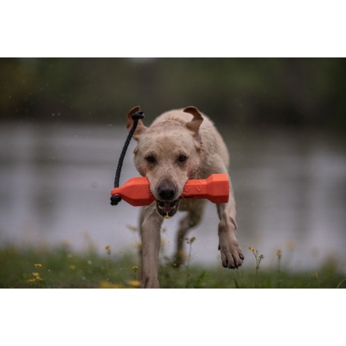 Obrázok číslo 4: Výcvikový gumový bumper pre psy – oranžový