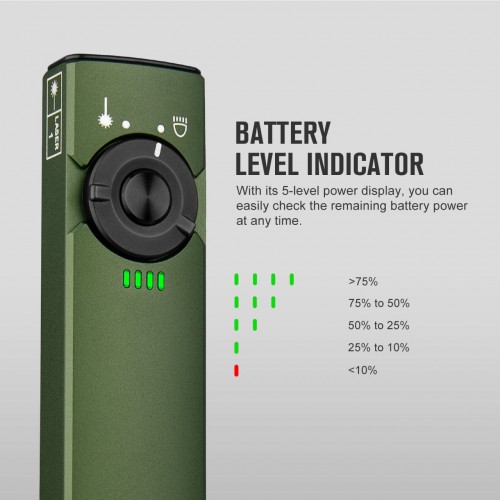 Obrázok číslo 5: LED baterka Olight Arkfeld 1000 lm - zelená, - limitovaná edícia