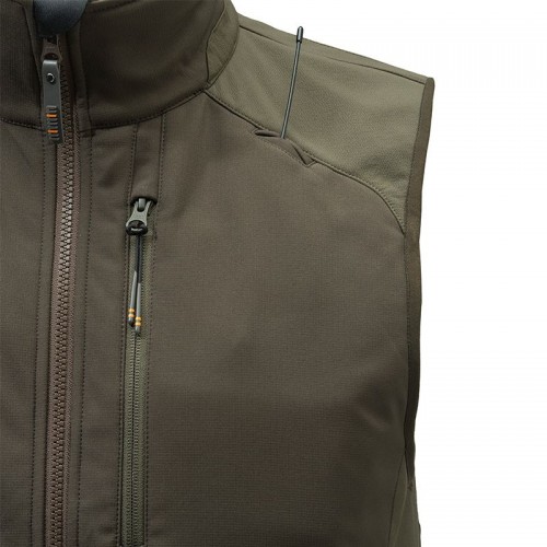 Obrázok číslo 3: Butte Softshell vesta - Brown Bark & Moss