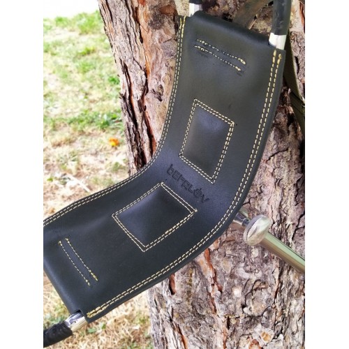 Obrázok číslo 2: Nastaviteľná jednonohá stolička black/silver - SILVER-STRIEBORNÁ