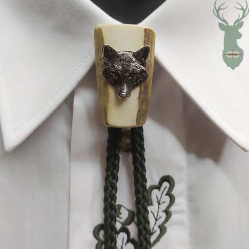 Poľovnícka kravata Bolo - Vlk mini