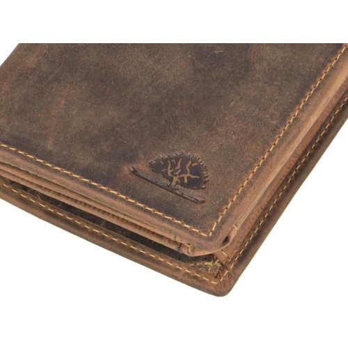 Obrázok číslo 3: GREENBURRY 1796A Geldbörse - kožená peňaženka hnedá