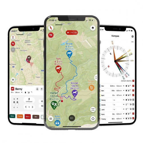 Obrázok číslo 11: Satelitný GPS lokátor Dogtrace DOG GPS X30T Short - s výcvikovým modulom