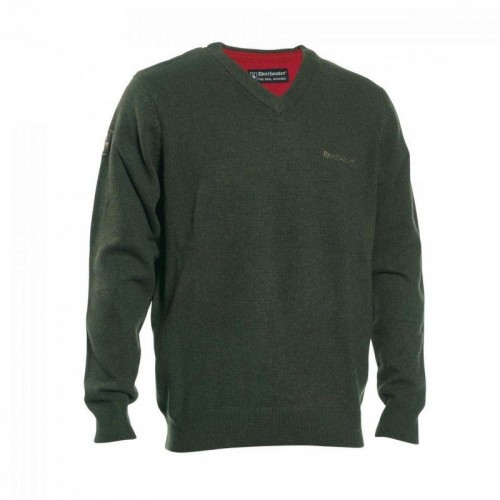 Deerhunter Hastings Knit V-Neck Green - sveter