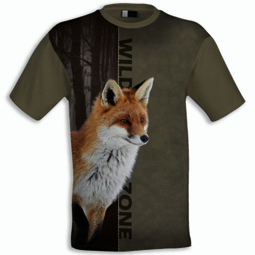 Elegantné tričko s krátkym rukávom WildZone líška