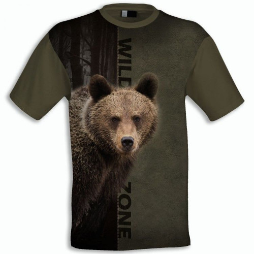 Elegantné tričko s krátkym rukávom WildZone medveď