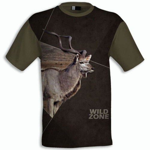 Elegantné tričko s krátkym rukávom WildZone safari kudu